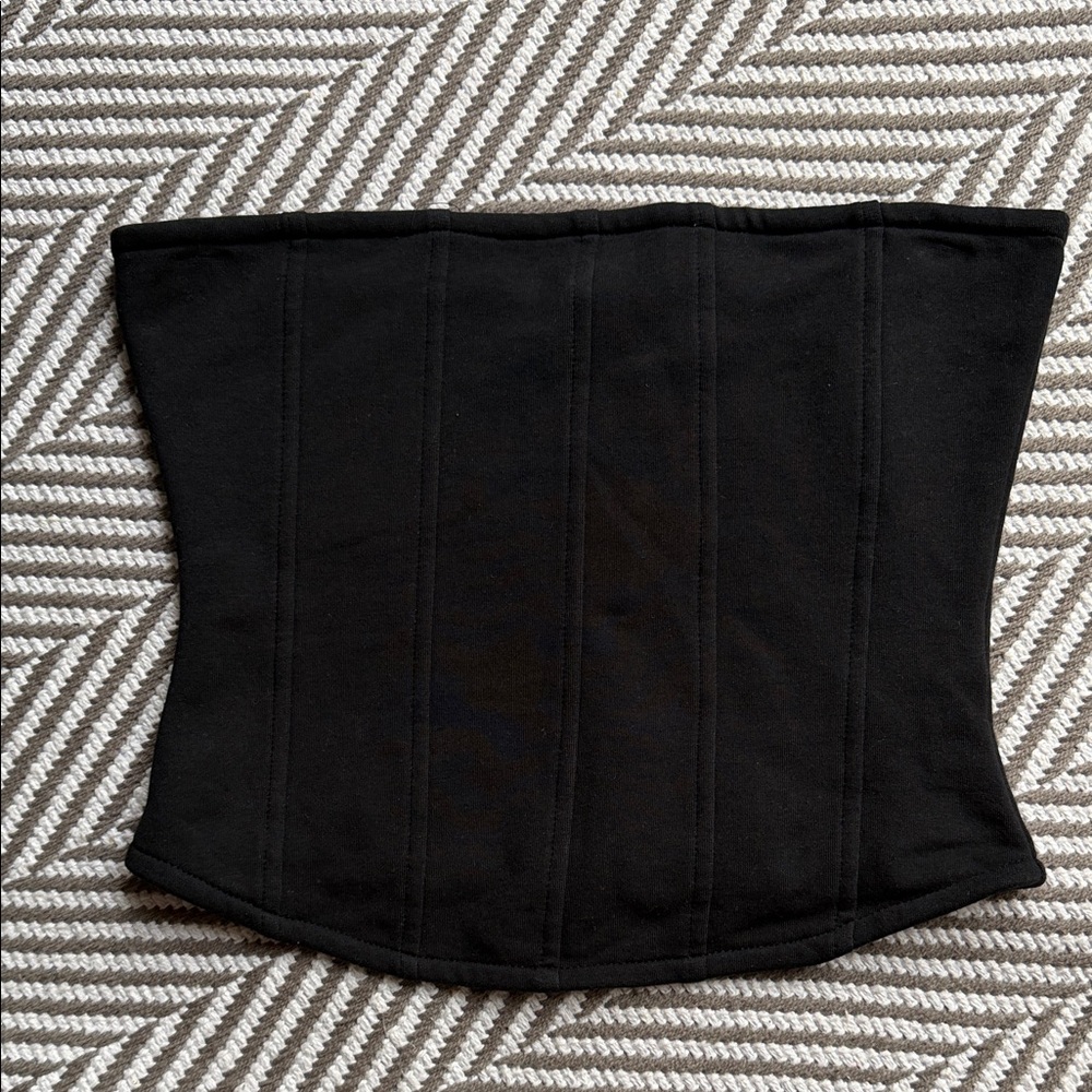 YoungLA Black Corset Crop Top